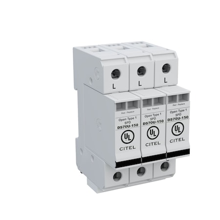 Citel Surge Protection Device, 3 Phase, 120/208V, 3 Wires DS73US-120Y/NN